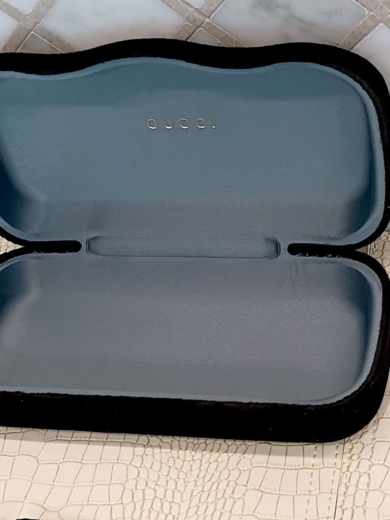 Rare Brand New Jumbo Size Black Velvet Sunglass Case w/ Pouch and Cloth main image 15